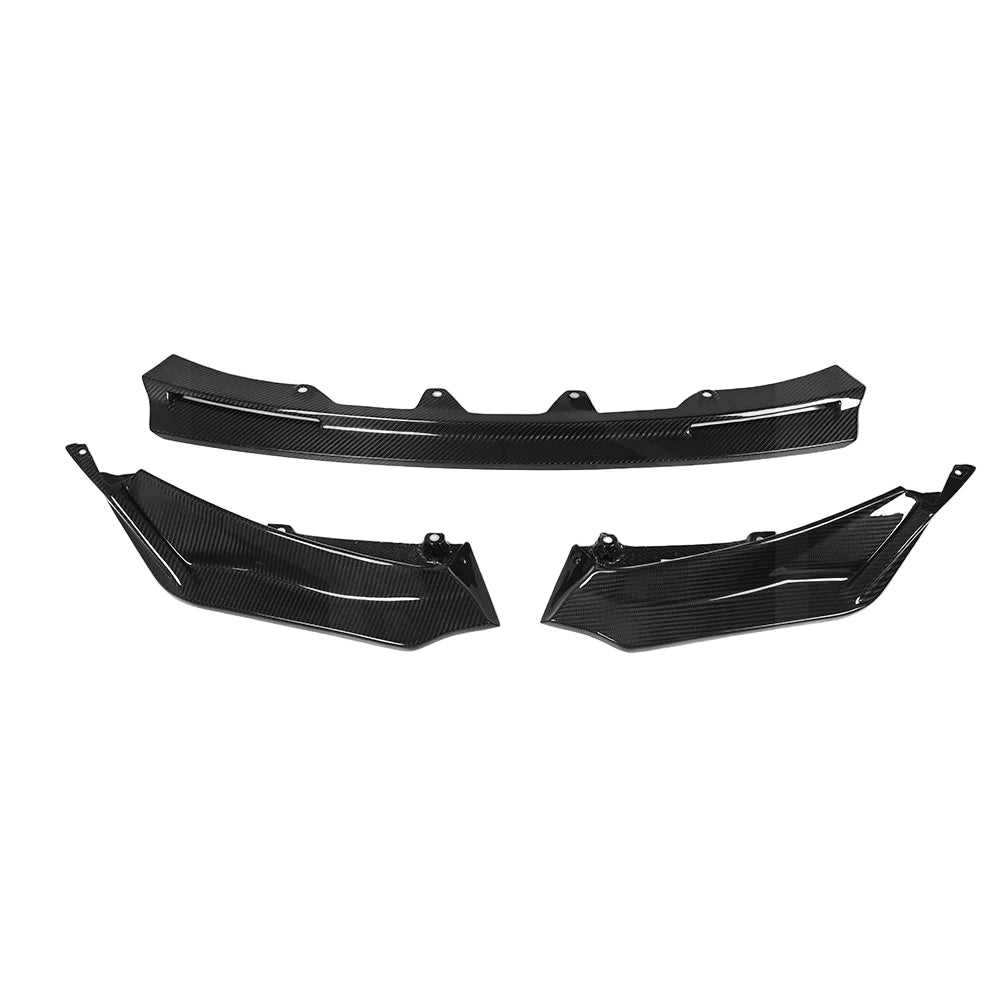 Dry Carbon Fiber V Style Front Lip for BMW G80 M3 G82 G83 M4 Competition Carbon Fiber Front Bumper Splitter-2