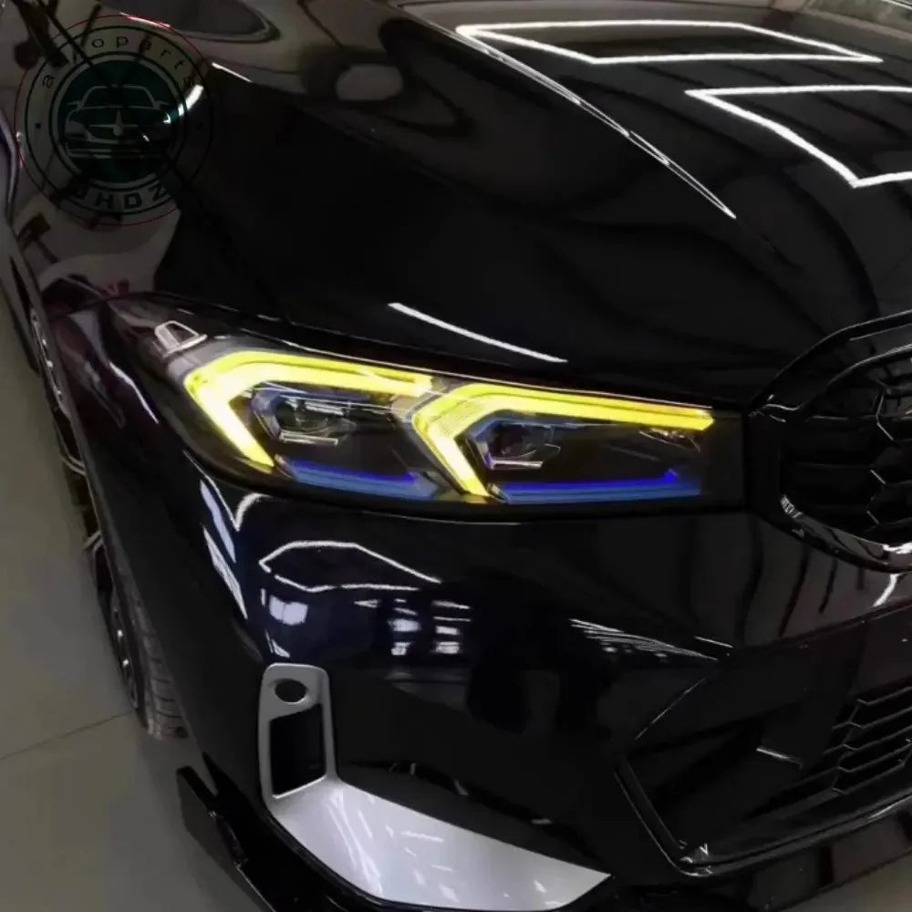 Yellow Angel Eyes DRL LED Boards For 2023 2024 BM-W 3 SERIES G20 G21 G28 LCI 330e 330i M340i M340ix US Daytime Running Light-2