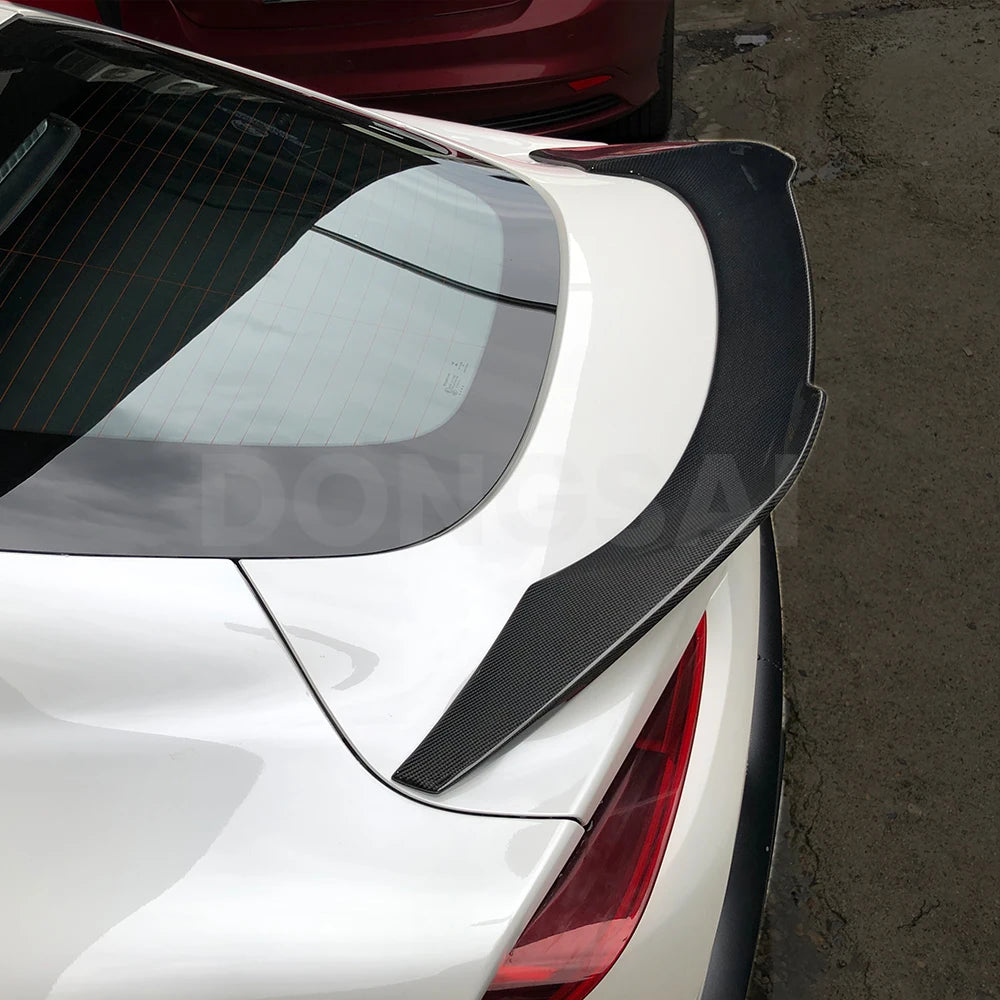 High Kick V Style Prepreg Carbon Fiber Rear Trunk Spoiler for Toyota A90 Supra 2020+-1