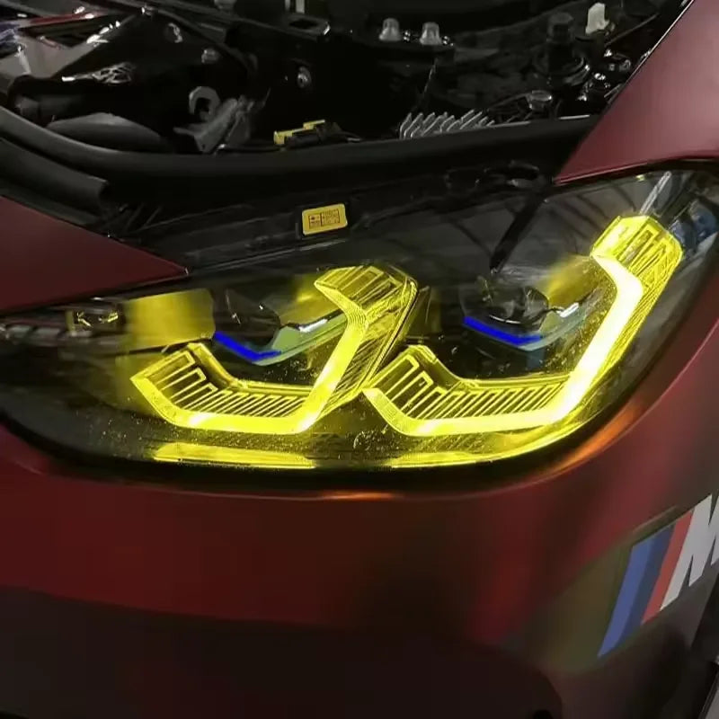 SJC Auto Hot Sale Yellow DRL Module LED Boards for BMW G80 M3 G82 G83 M4 2021 Upgraded Headlight Head Lamp DRL Module-4