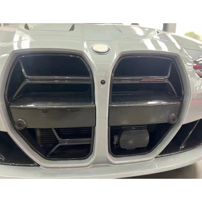 Car Body Kit for BMW M3 G80 M4 G82 G83 2021+ W/ACC Carbon Fiber Nose Grill Grille Trim-2