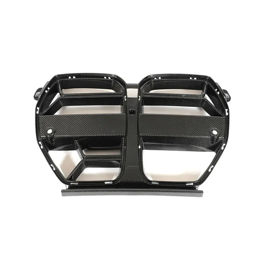 Car Body Kit for BMW M3 G80 M4 G82 G83 2021+ W/ACC Carbon Fiber Nose Grill Grille Trim-0